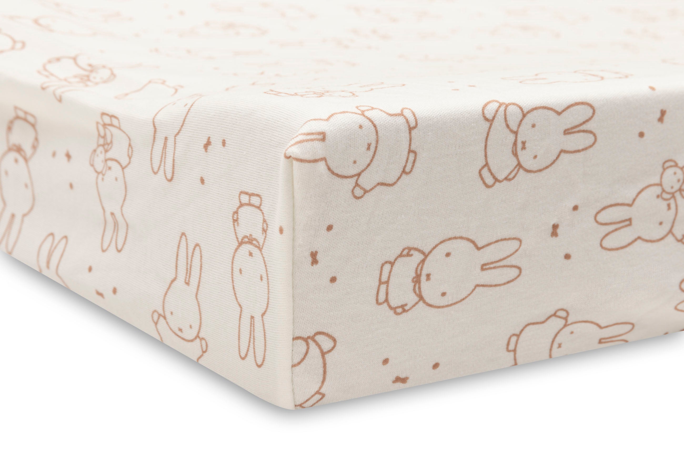 Jollein Wickelauflagenbezug Jersey - Miffy Moments Light Terra