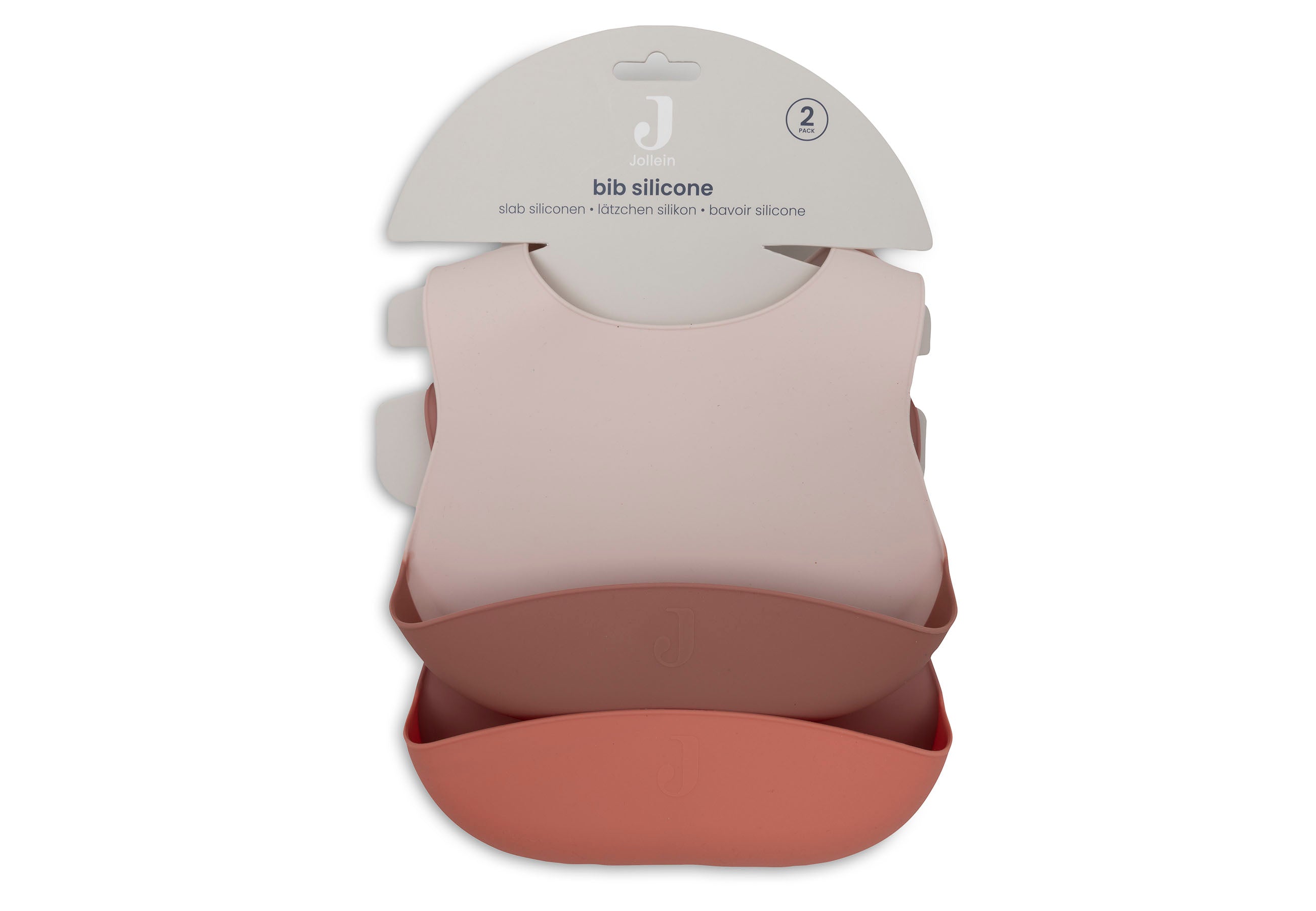 Jollein Lätzchen Silikon Natural Shades - 2 Stück