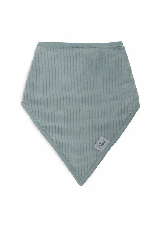Jollein Bandana/Dreieckstuch 2er Pack Velvet Rib Sea Green/Ivory