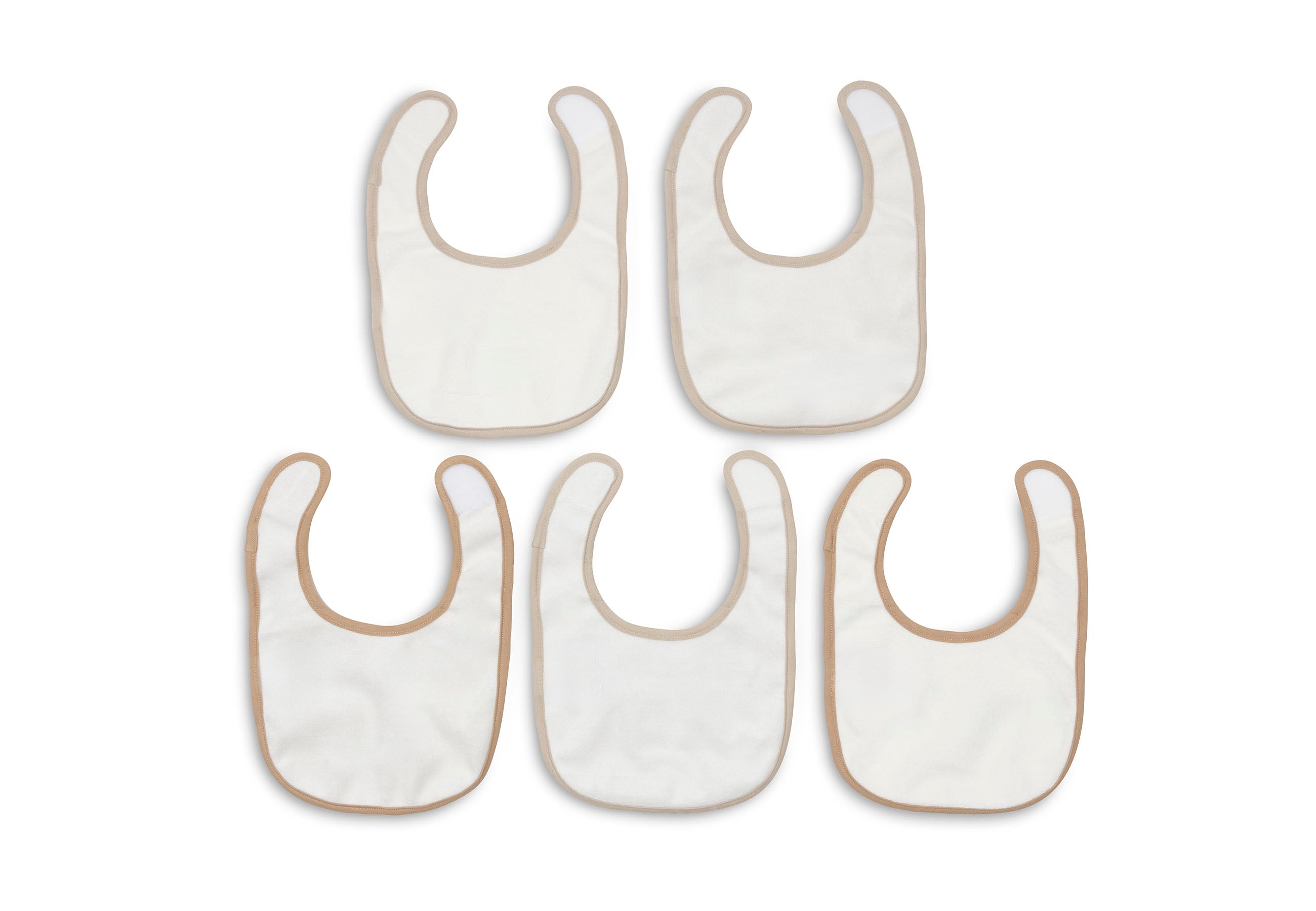Jollein Lätzchen Jersey Wasserdicht Woolly - 5 Stück