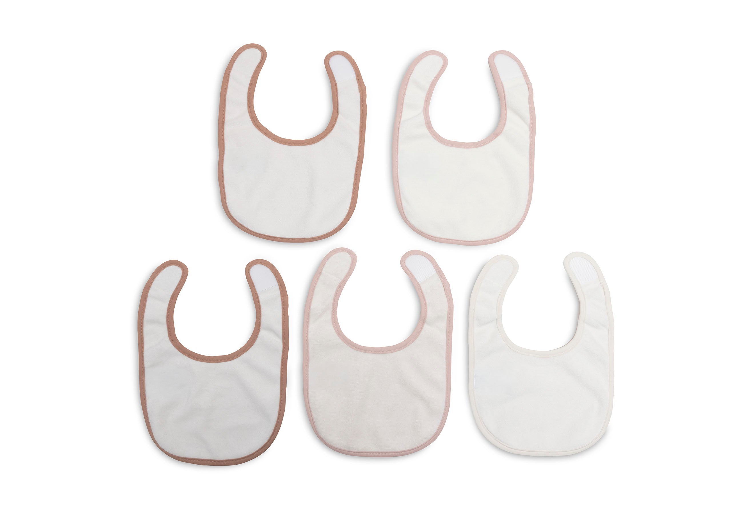 Jollein Lätzchen Jersey Wasserdicht - Soft Plumes 5 Stück