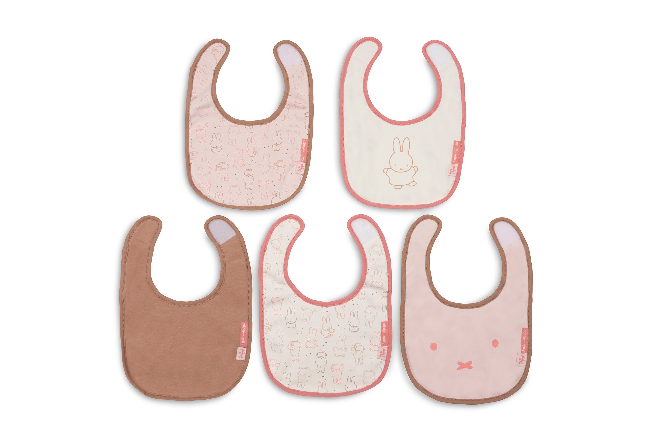 Jollein Lätzchen Jersey Wasserdicht Miffy Moments 5 Stück