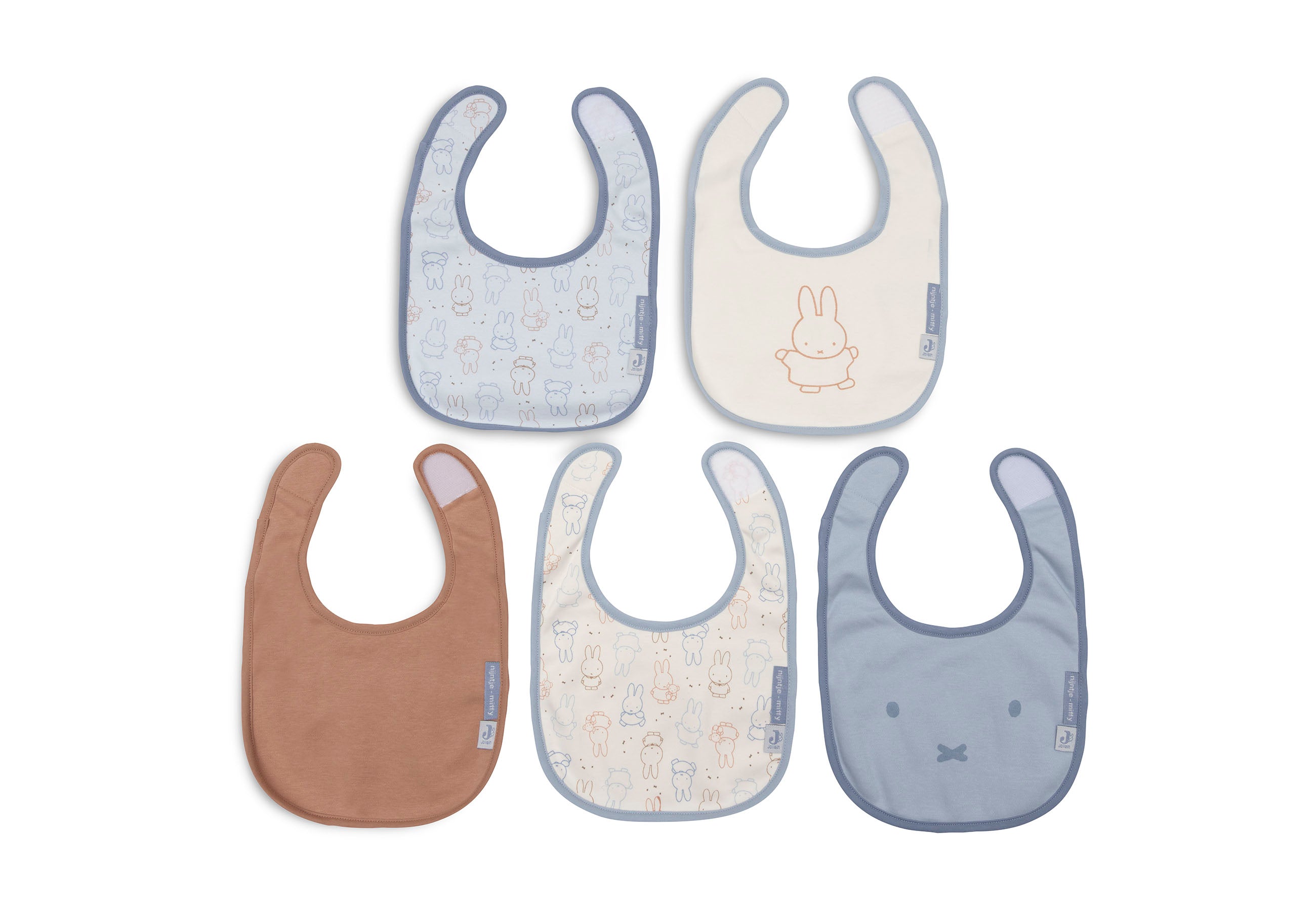 Jollein Lätzchen Jersey Wasserdicht Miffy Moments 5 Stück