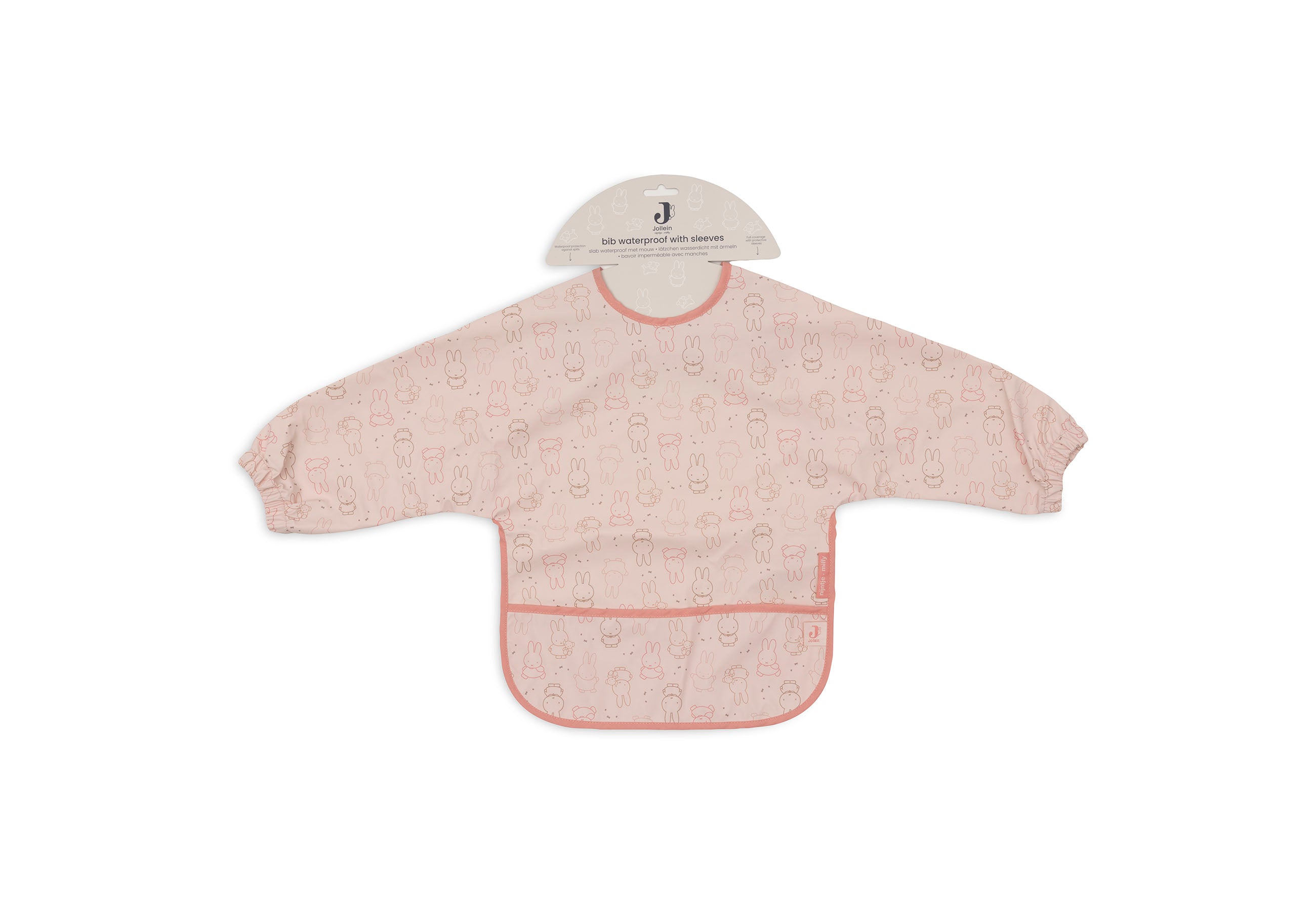 Jollein Lätzchen Wasserdicht mit Ärmeln Miffy Moments Silk Rose