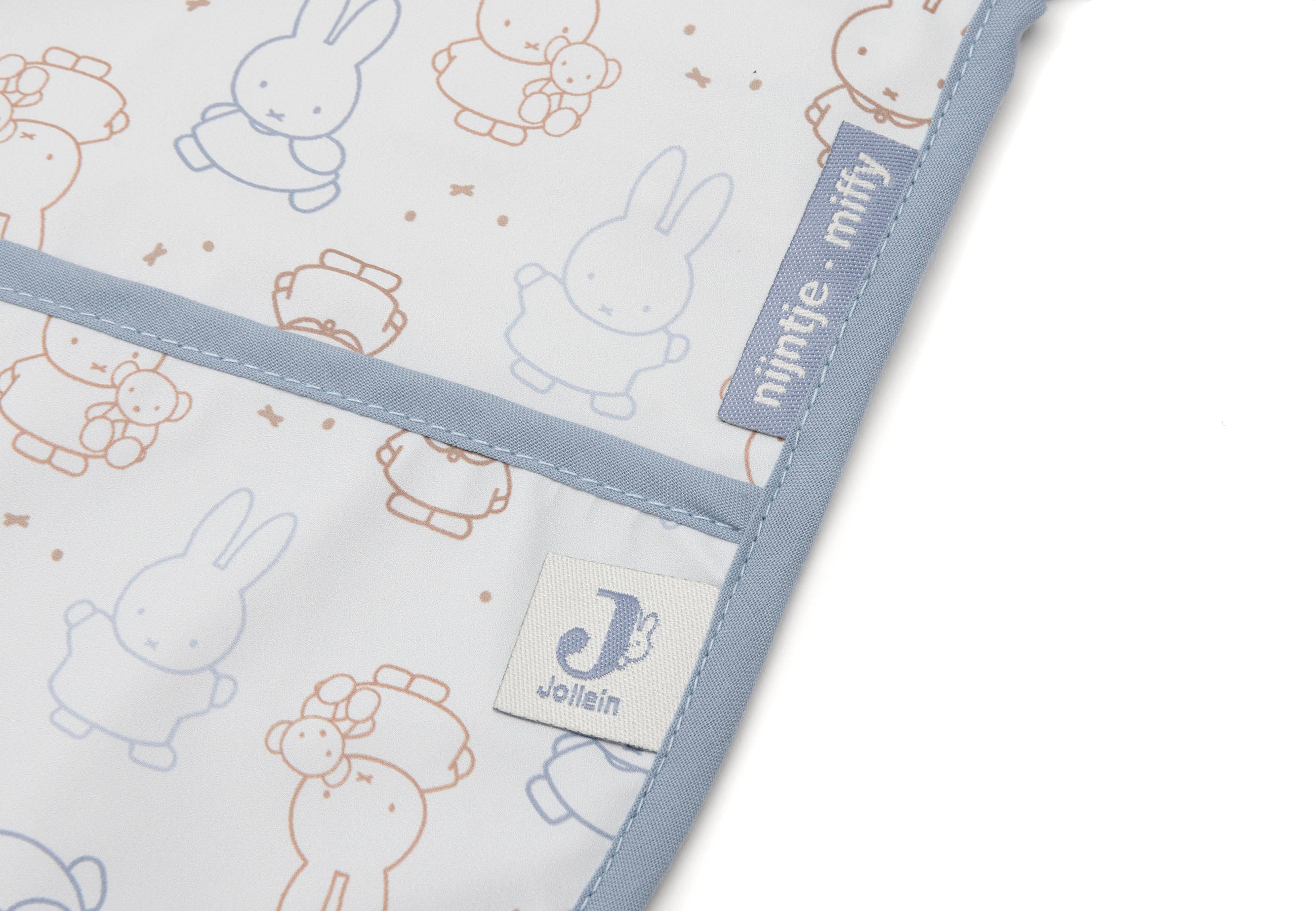 Jollein Lätzchen Wasserdicht mit Ärmeln Miffy Moments Cloudy Blue