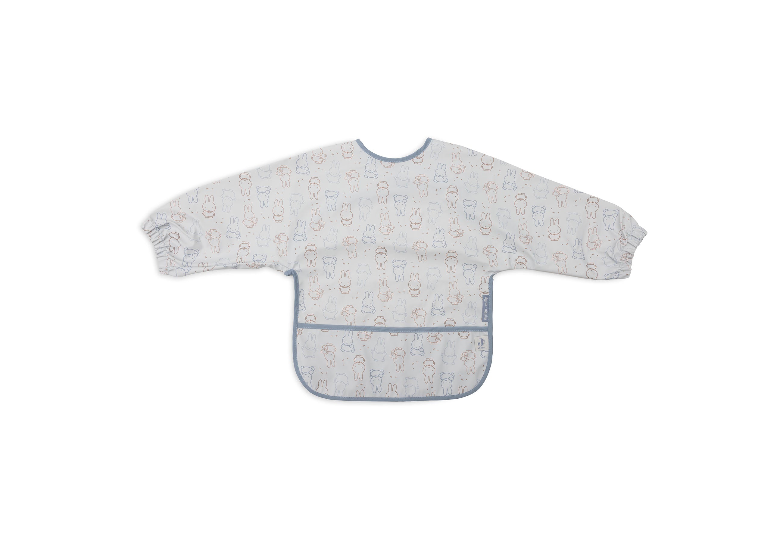 Jollein Lätzchen Wasserdicht mit Ärmeln Miffy Moments Cloudy Blue