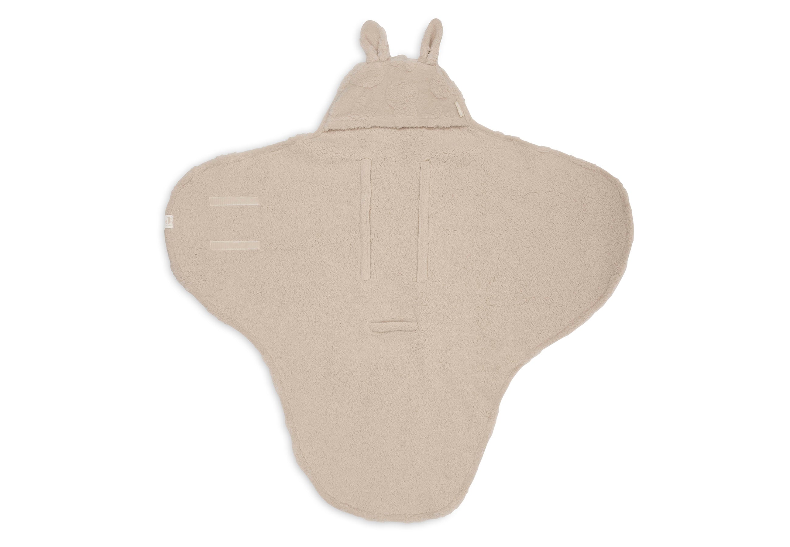 Jollein Einschlagdecke für Babyschale - Miffy Jacquard Teddy Sand