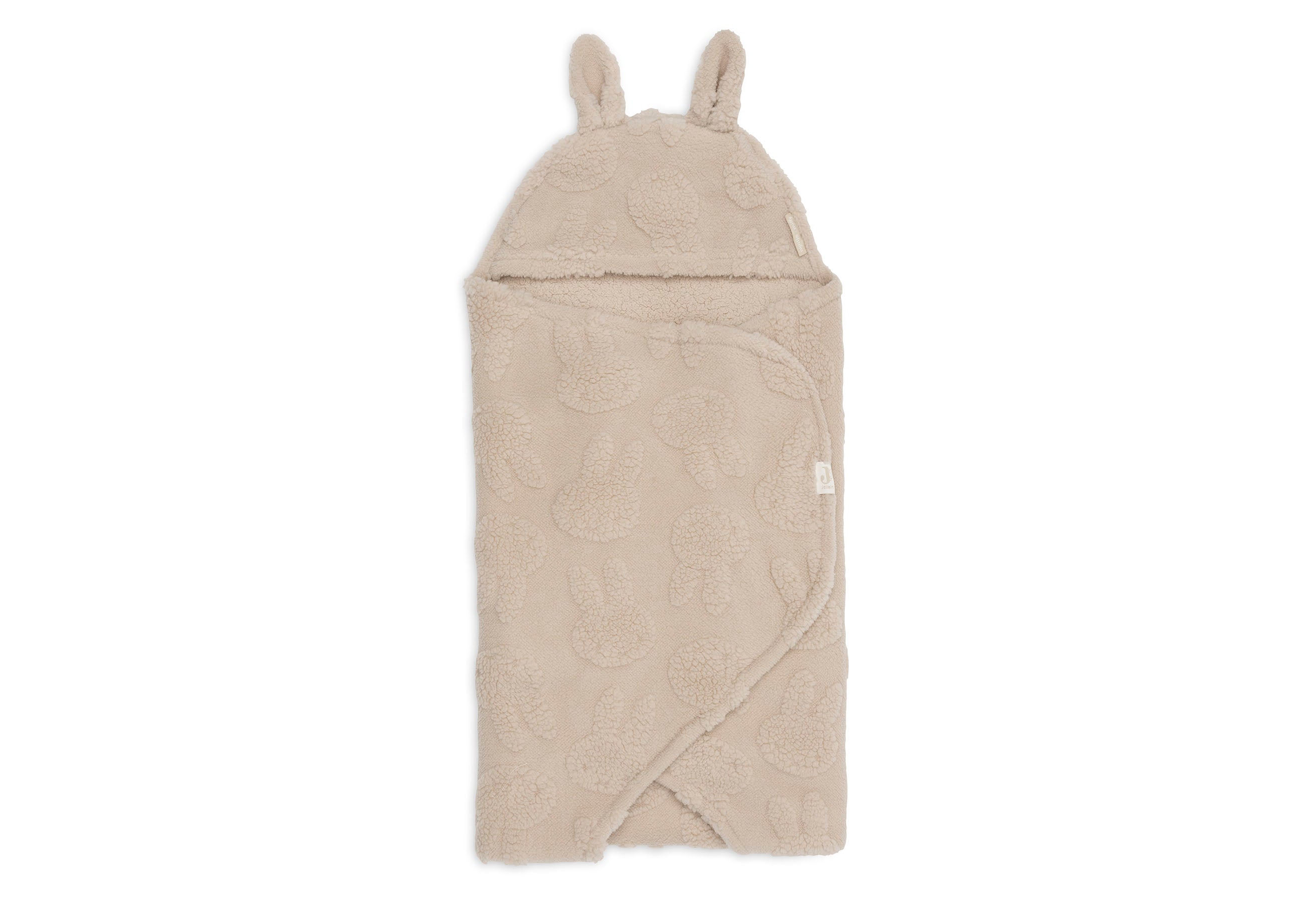 Jollein Einschlagdecke für Babyschale - Miffy Jacquard Teddy Sand
