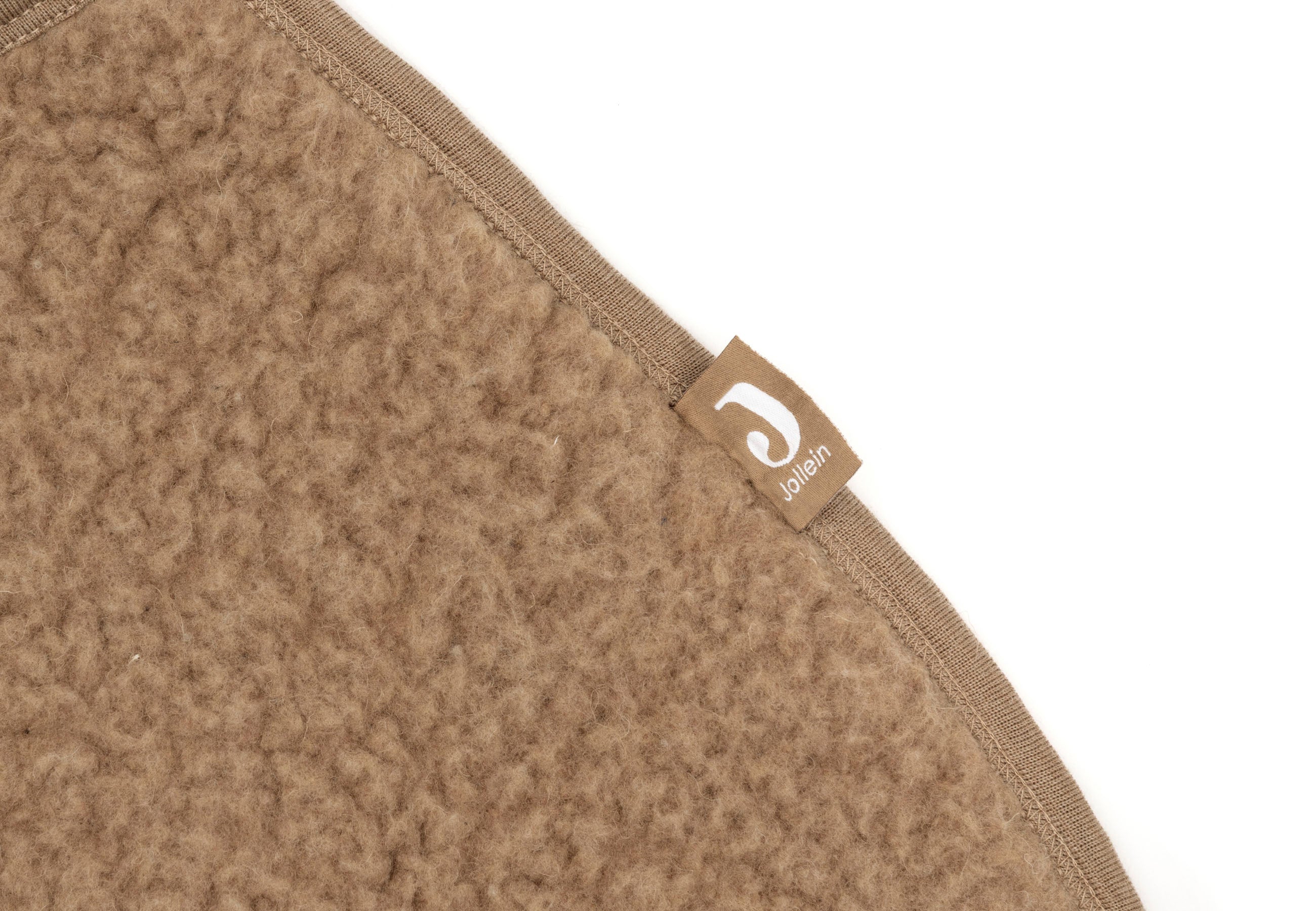 Jollein Einschlagdecke für Babyschale Sherpa - Merino Wool Dark Hazel