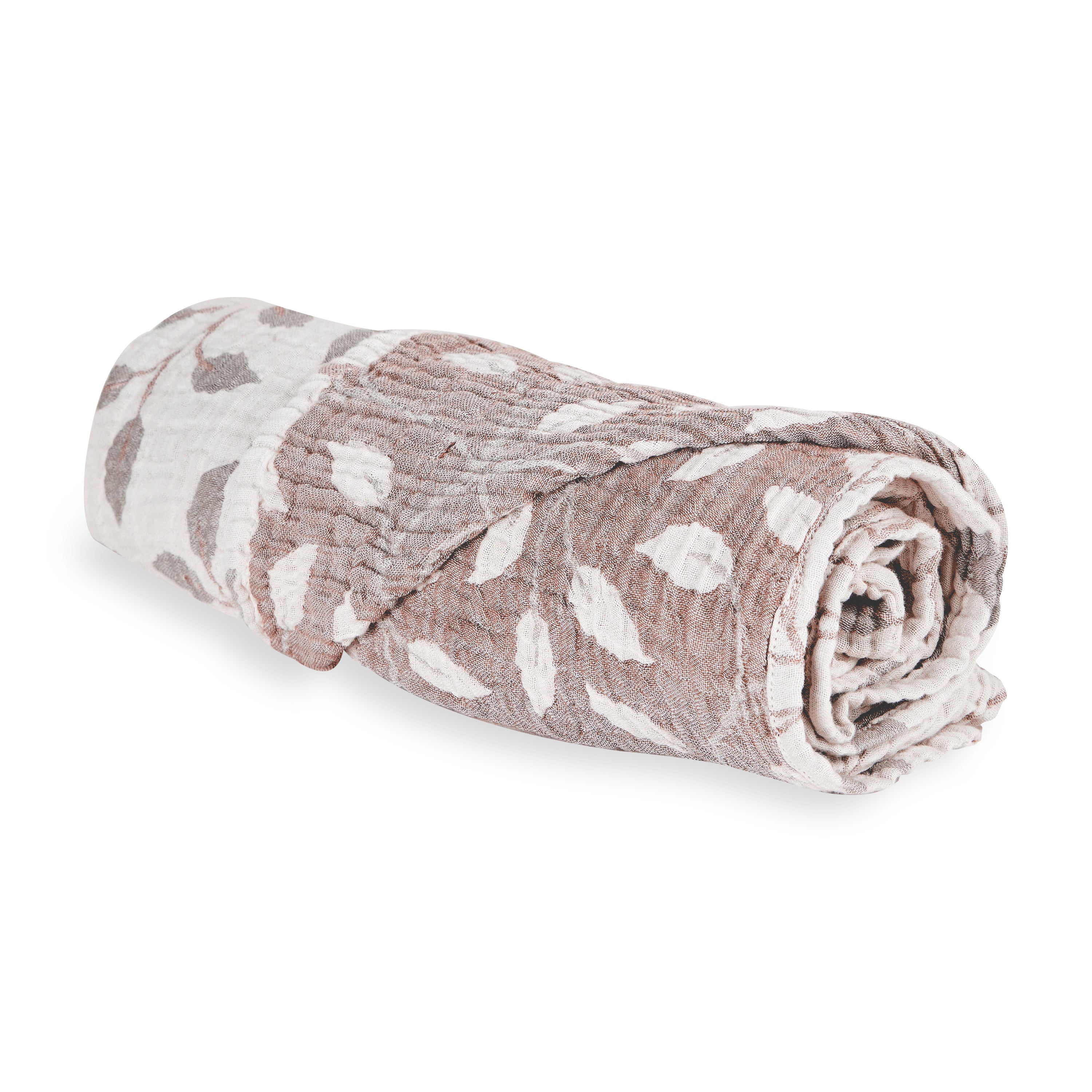 Quax Natural Babydecke 90 x 110 cm Musselin Leaf