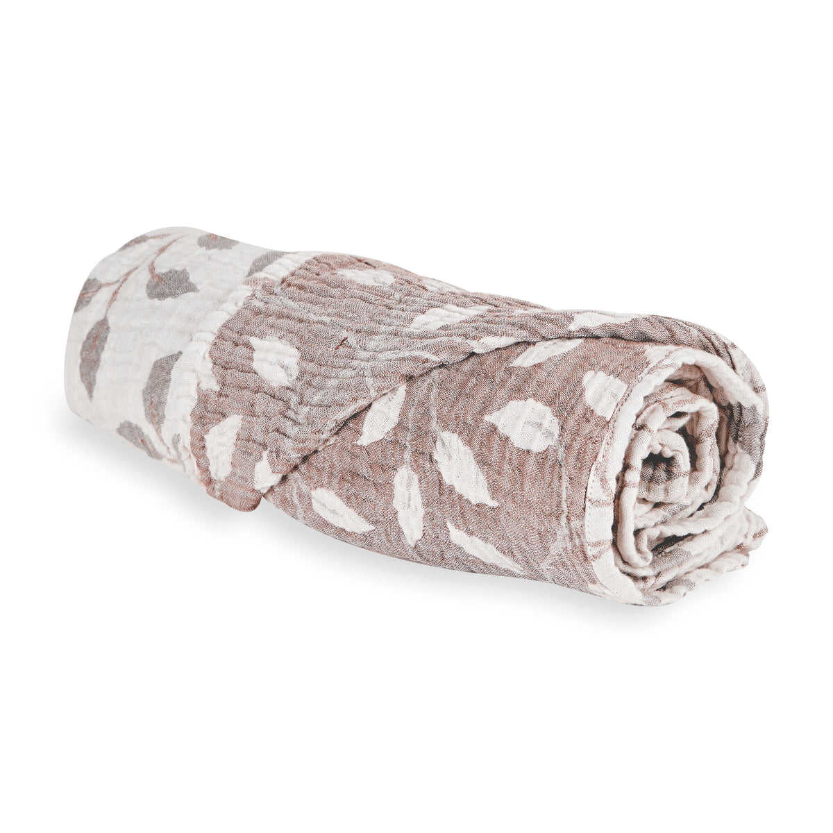 Quax Natural Babydecke 90 x 110 cm Musselin Leaf