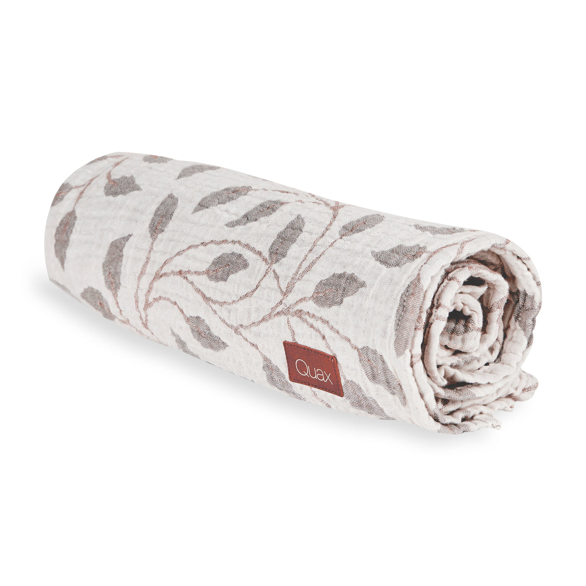 Quax Natural Babydecke 90 x 110 cm Musselin Leaf