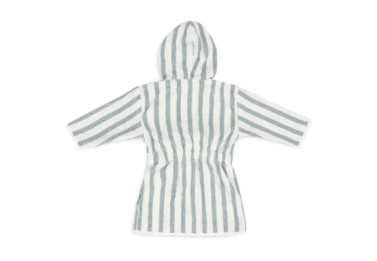 Jollein Bademantel Stripe Frottee - Sea Green
