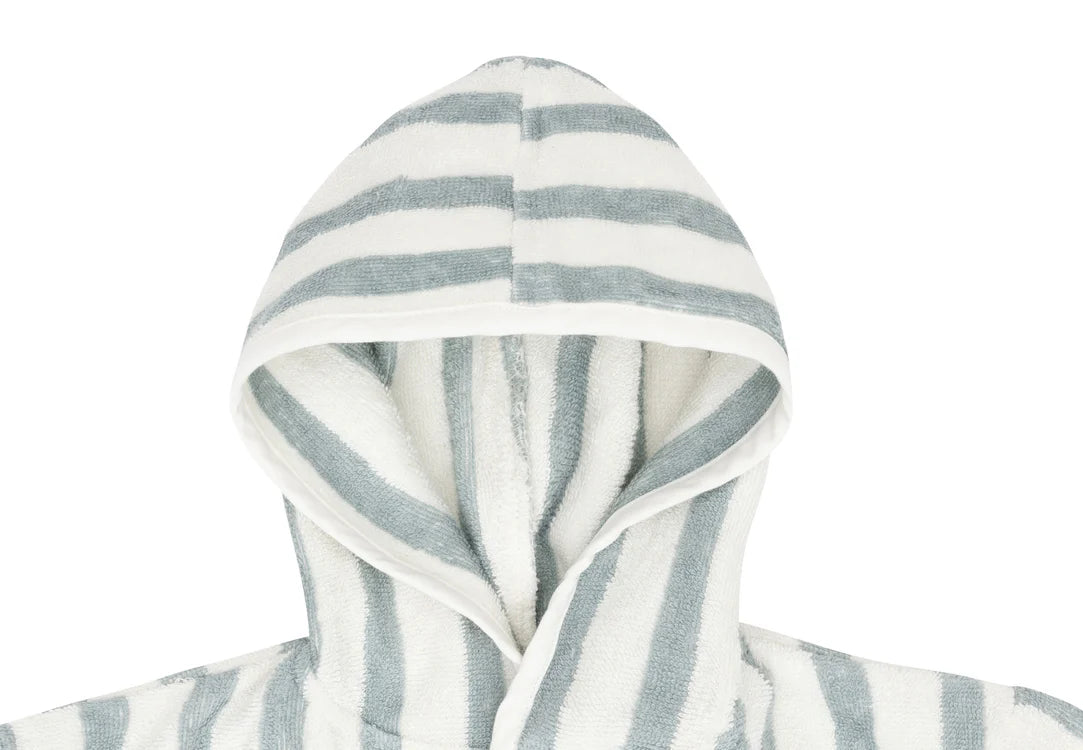 Jollein Bademantel Stripe Frottee - Sea Green