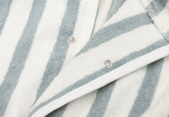 Jollein Bademantel Stripe Frottee - Sea Green