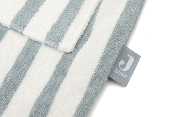 Jollein Bademantel Stripe Frottee - Sea Green