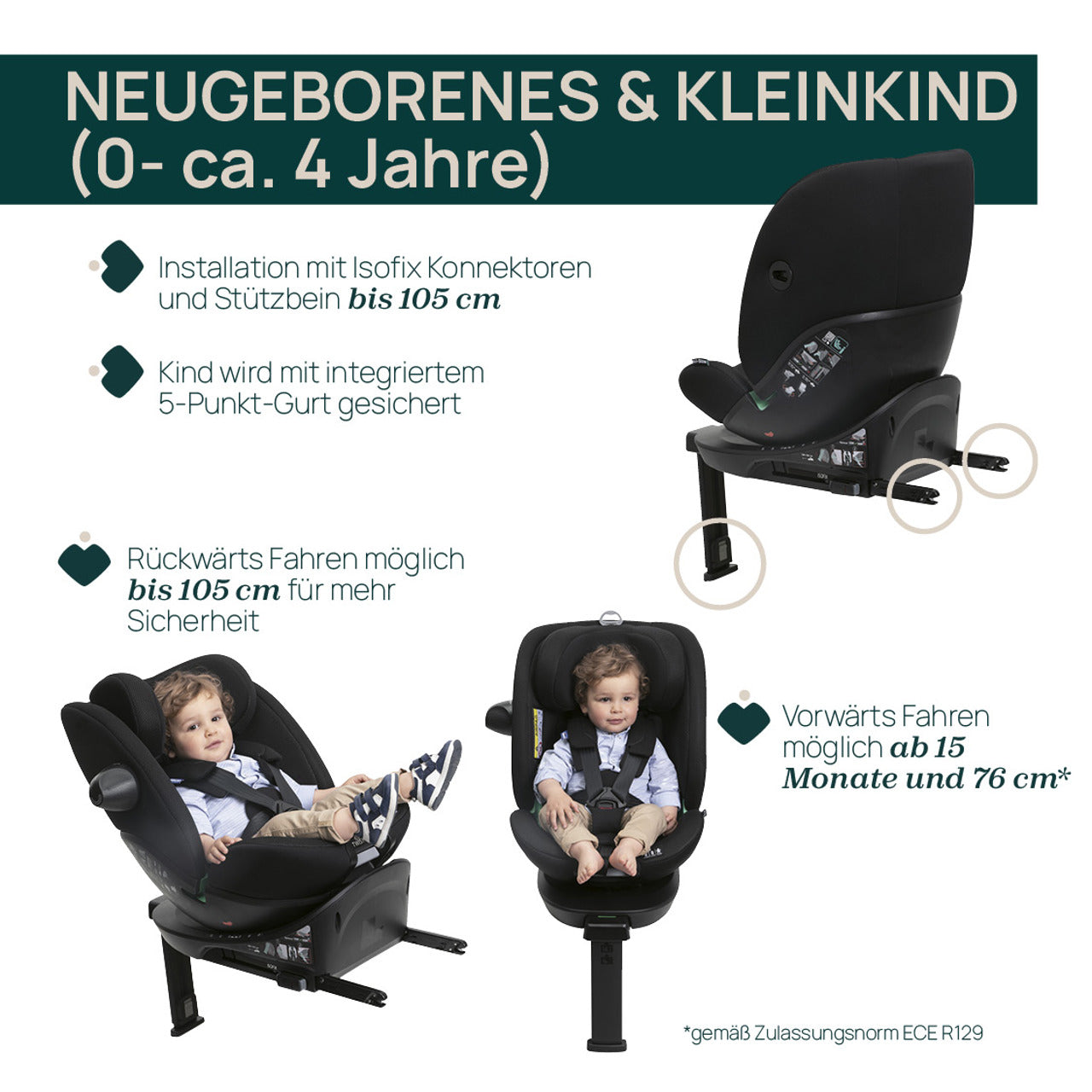 Chicco EverOne i-Size Autokindersitz Black (40-150 cm)