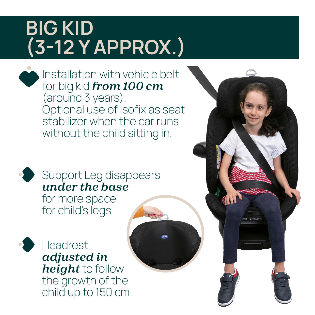 Chicco EverOne i-Size Autokindersitz Black (40-150 cm)