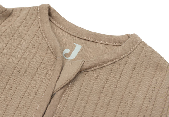 Jollein Schlafsack mit abnehmbaren Ärmeln Rund Ajour - Biscuit