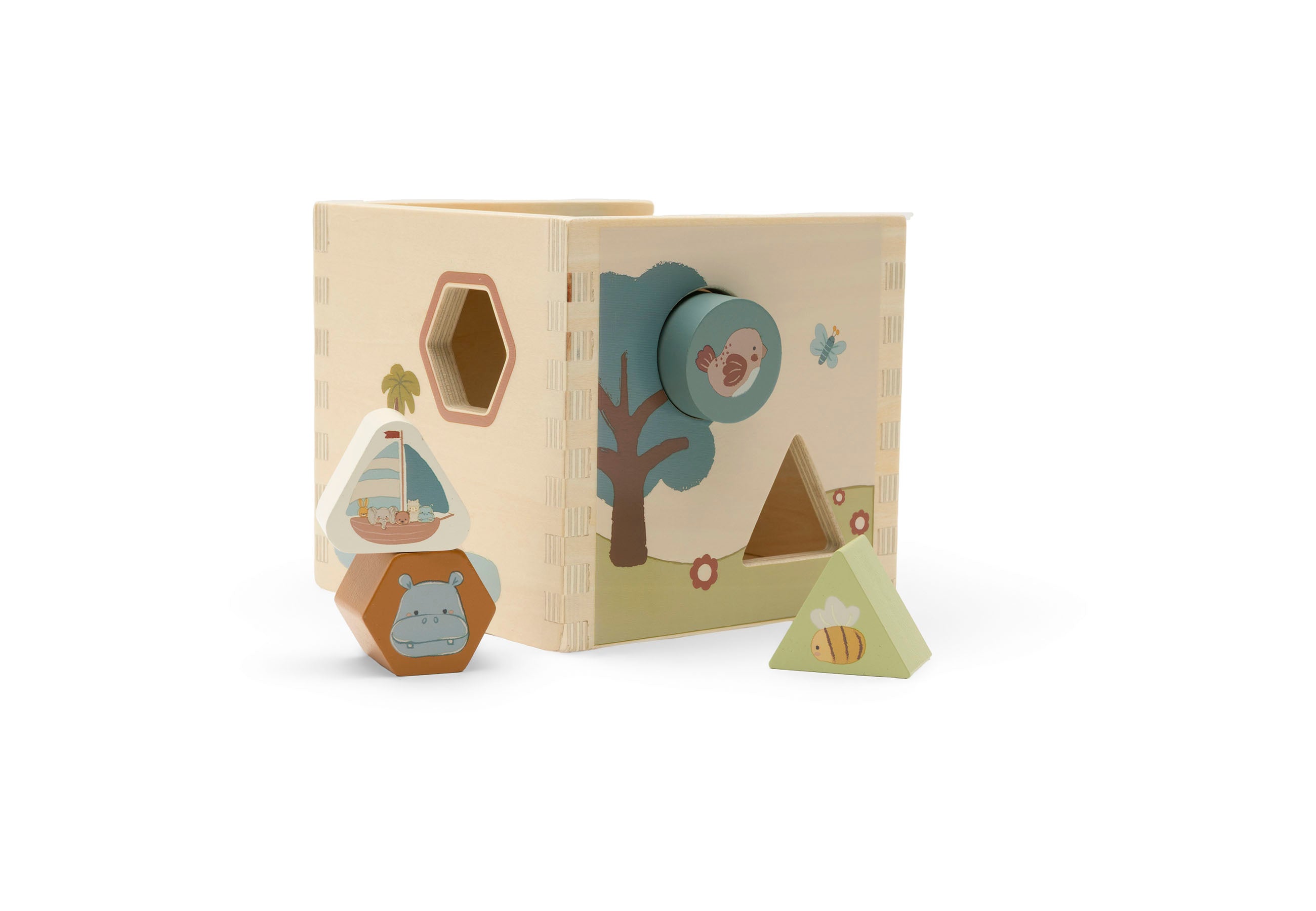 Jollein Formen-Steckspiel aus Holz Jollies