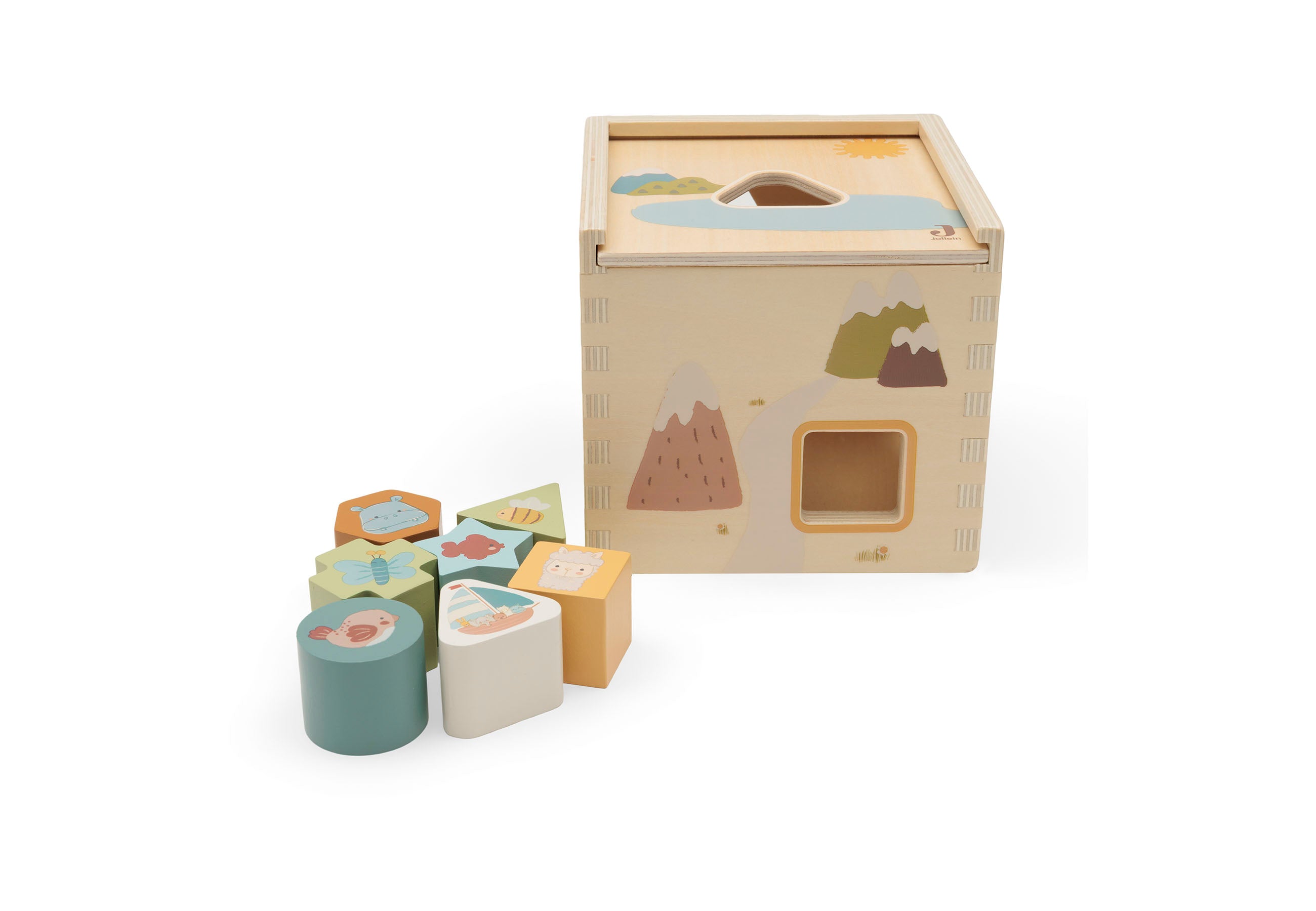 Jollein Formen-Steckspiel aus Holz Jollies