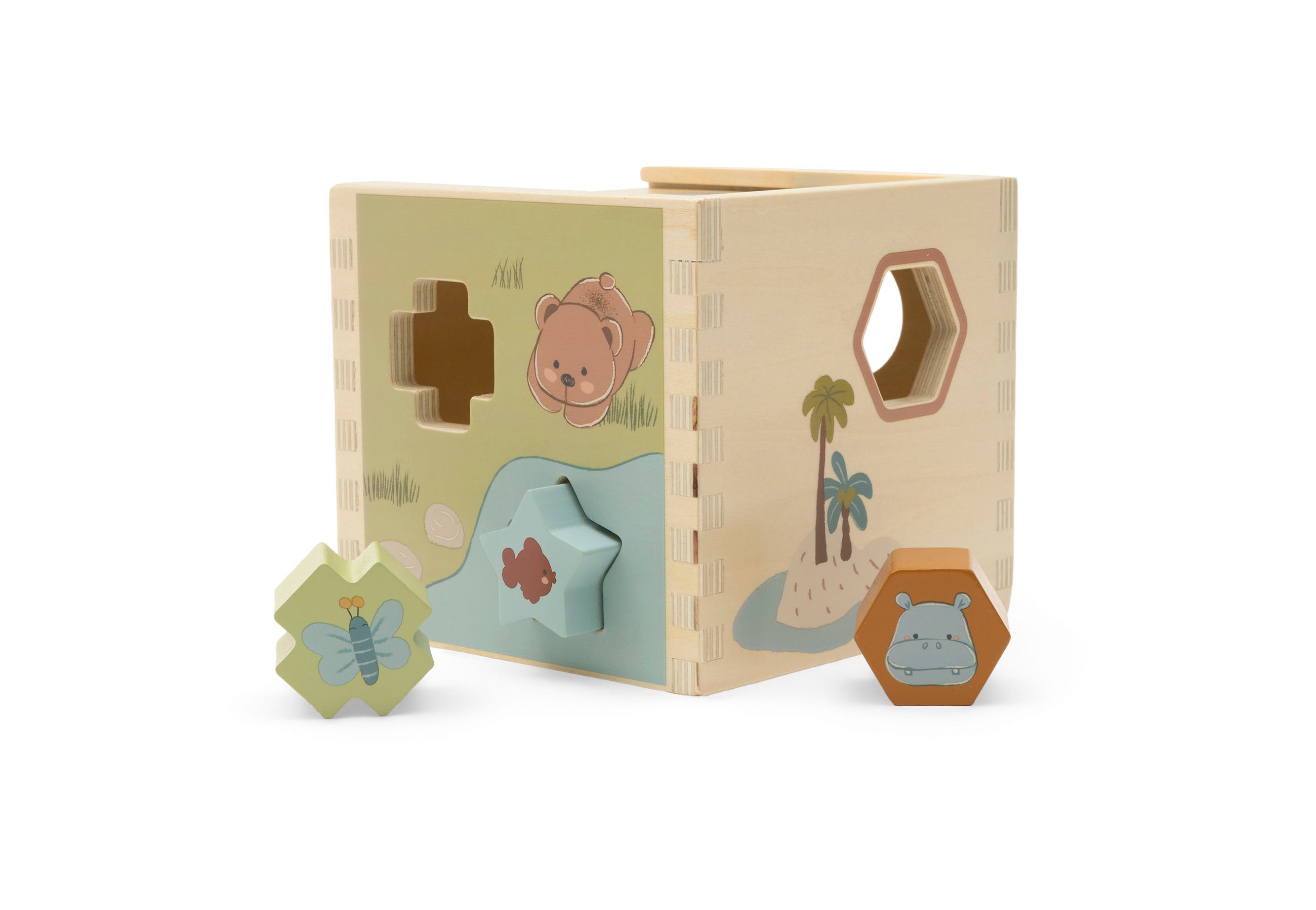 Jollein Formen-Steckspiel aus Holz Jollies