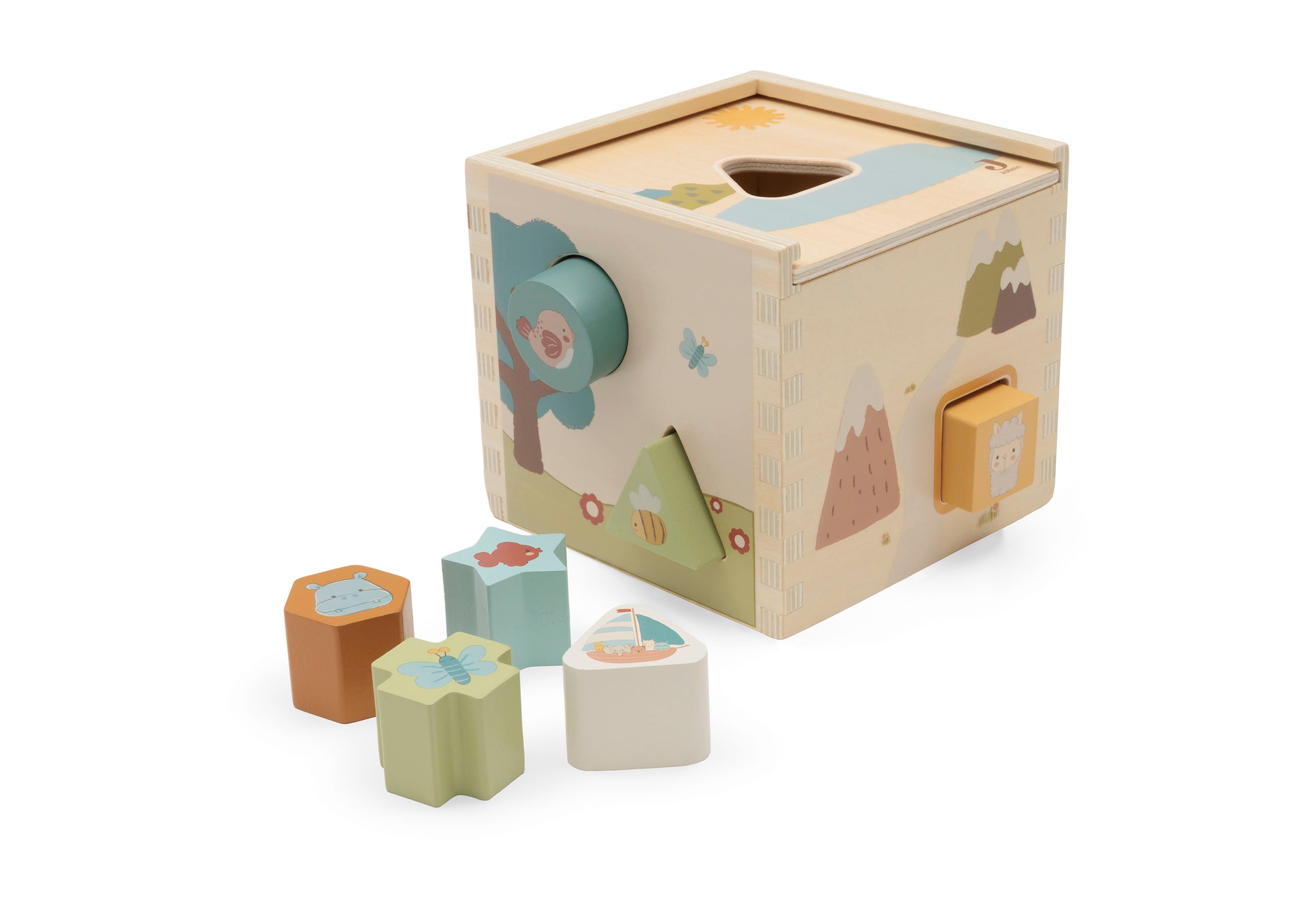 Jollein Formen-Steckspiel aus Holz Jollies