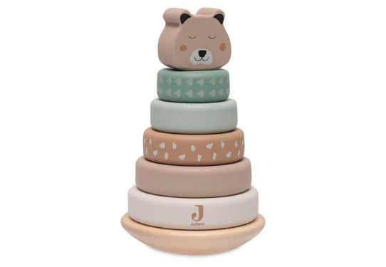 Jollein Holz-Stapelturm mit Ringen Jungle Jambo