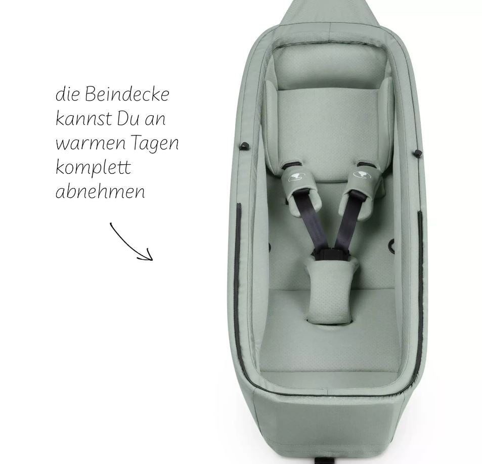 ABC Design Neugeboreneneinsatz für Fahrradanhänger Tour olive
