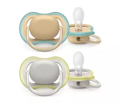 Philips Avent Ultra Air Schnuller 0-6M Grau/Beige