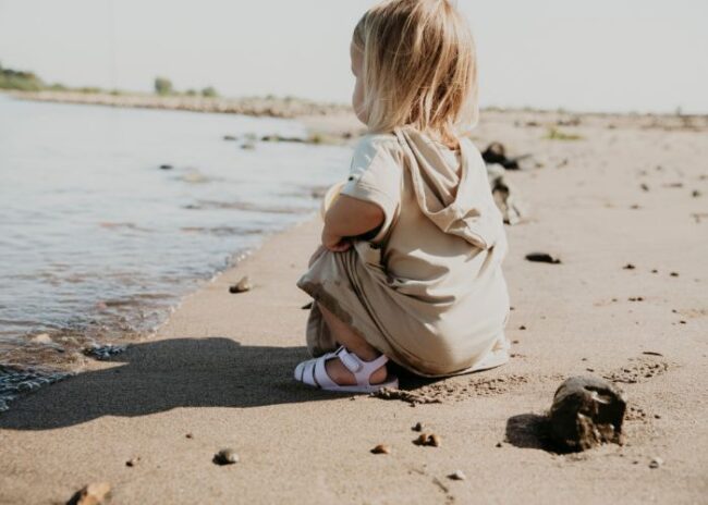 Cloby UV Poncho UPF50+ 1-3 Jahre Sandy Beach