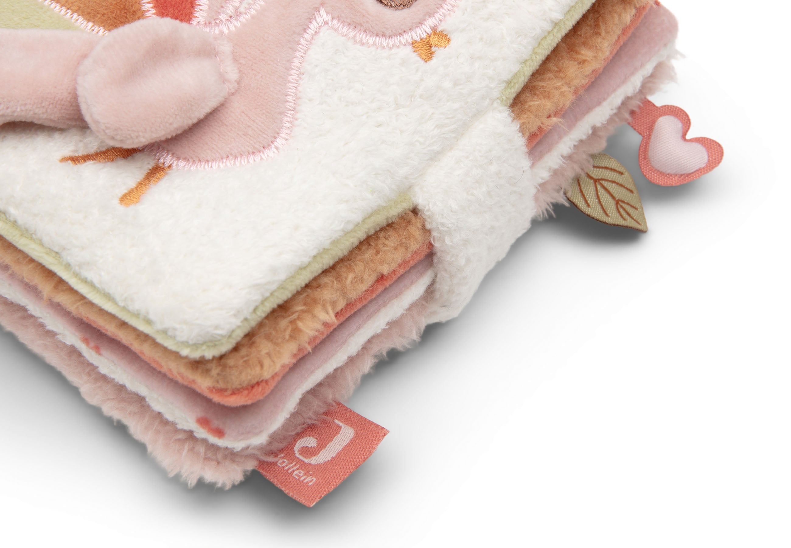 Jollein Stoffbuch mit Aktivitäten Soft Plumes