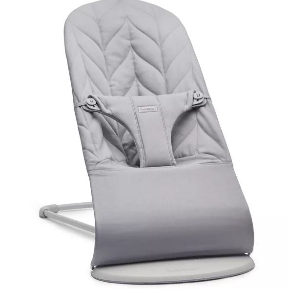 BabyBjörn Babywippe Bliss Woven Petal Quilt hellgrau