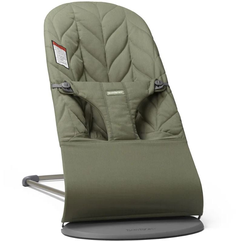 BabyBjörn Babywippe Bliss Woven Petal Quilt dunkelgrün