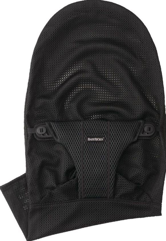 BabyBjörn Babywippe Bliss Sitzstoff für Wippe Mesh schwarz