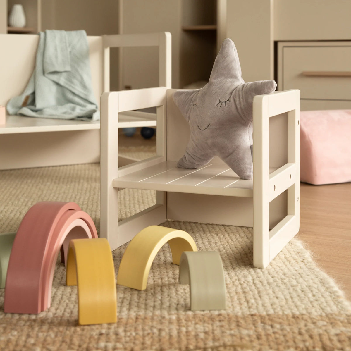 Roba Sitzhocker im Landhausstil cashmere