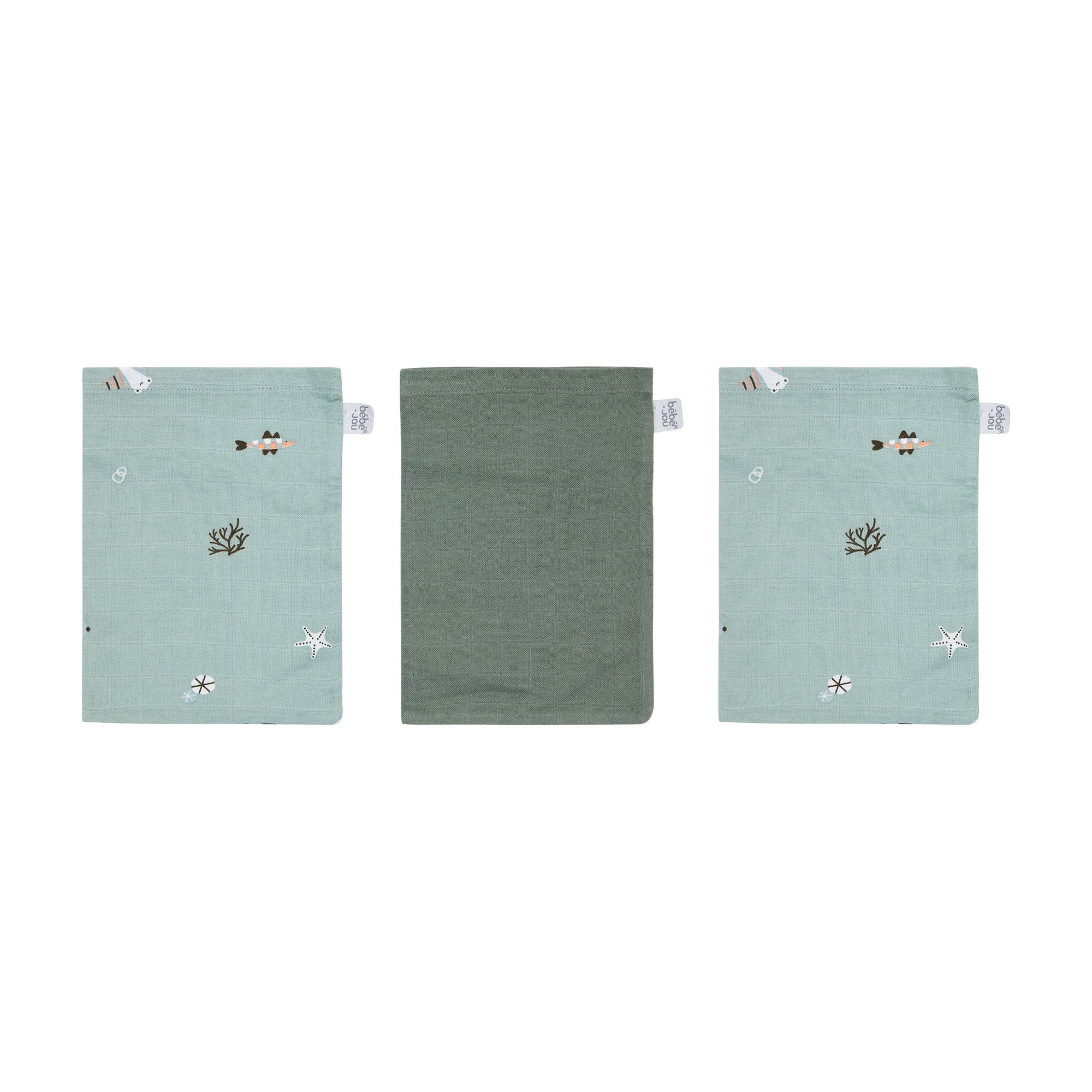 Bebejou Muslin Waschhandschuh 3 Stk.