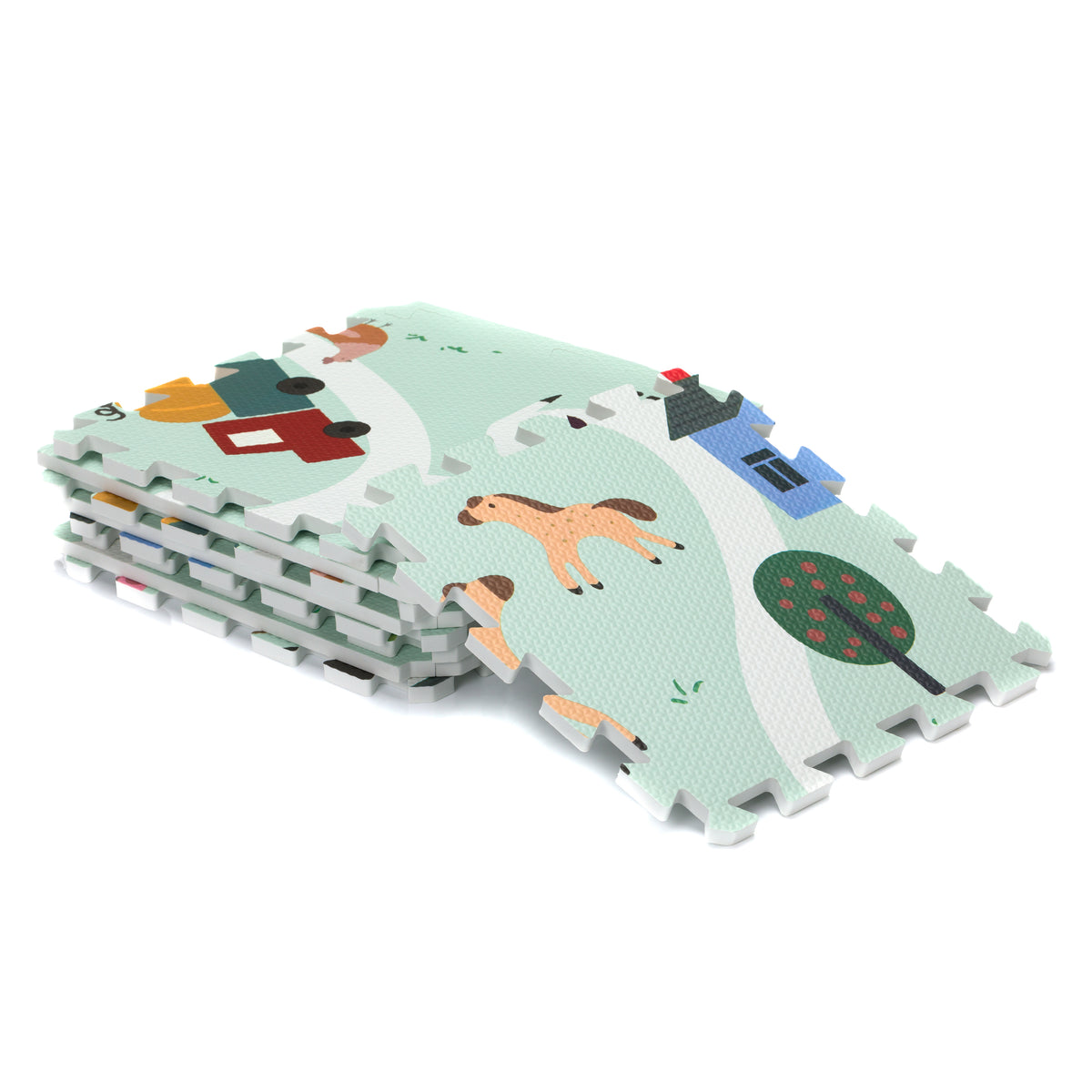 Puzzlematte Bauernhof 9-teilig