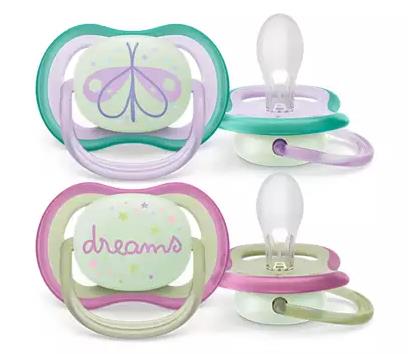 Philips Avent Ultra Air Schnuller 0-6M Dunkeln leuchtend