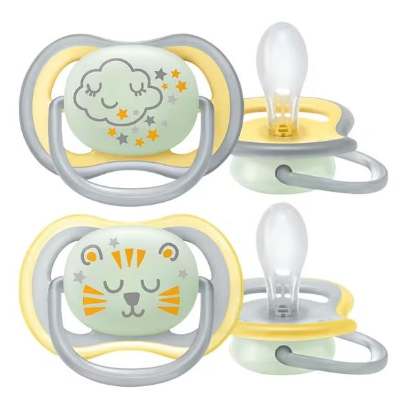 Philips Avent Ultra Air Schnuller 18M Dunkeln leuchtend