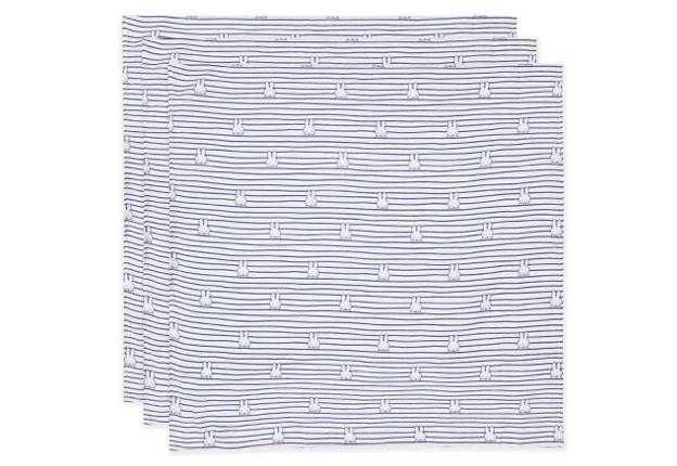 Jollein Spucktuch Hydrophill 70x70cm 3er Pack Miffy Stripe