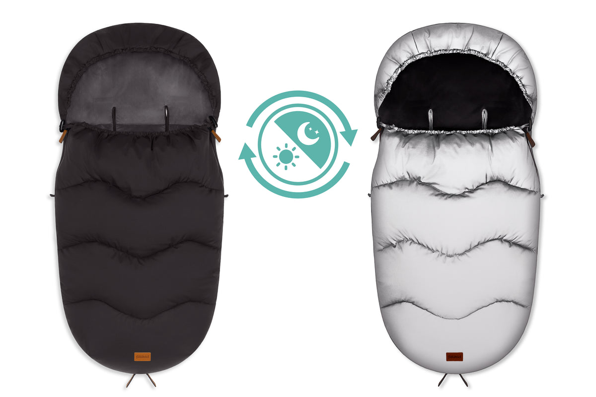 Fillikid Winterfusssack Ogre Reflect schwarz