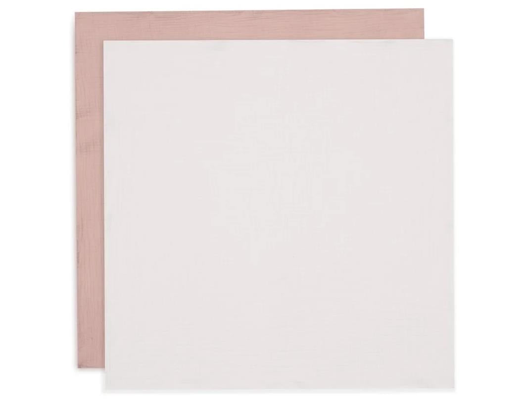 Jollein Spucktuch Hydrophil 70x70cm Wild Rose/Ivory (4pack)