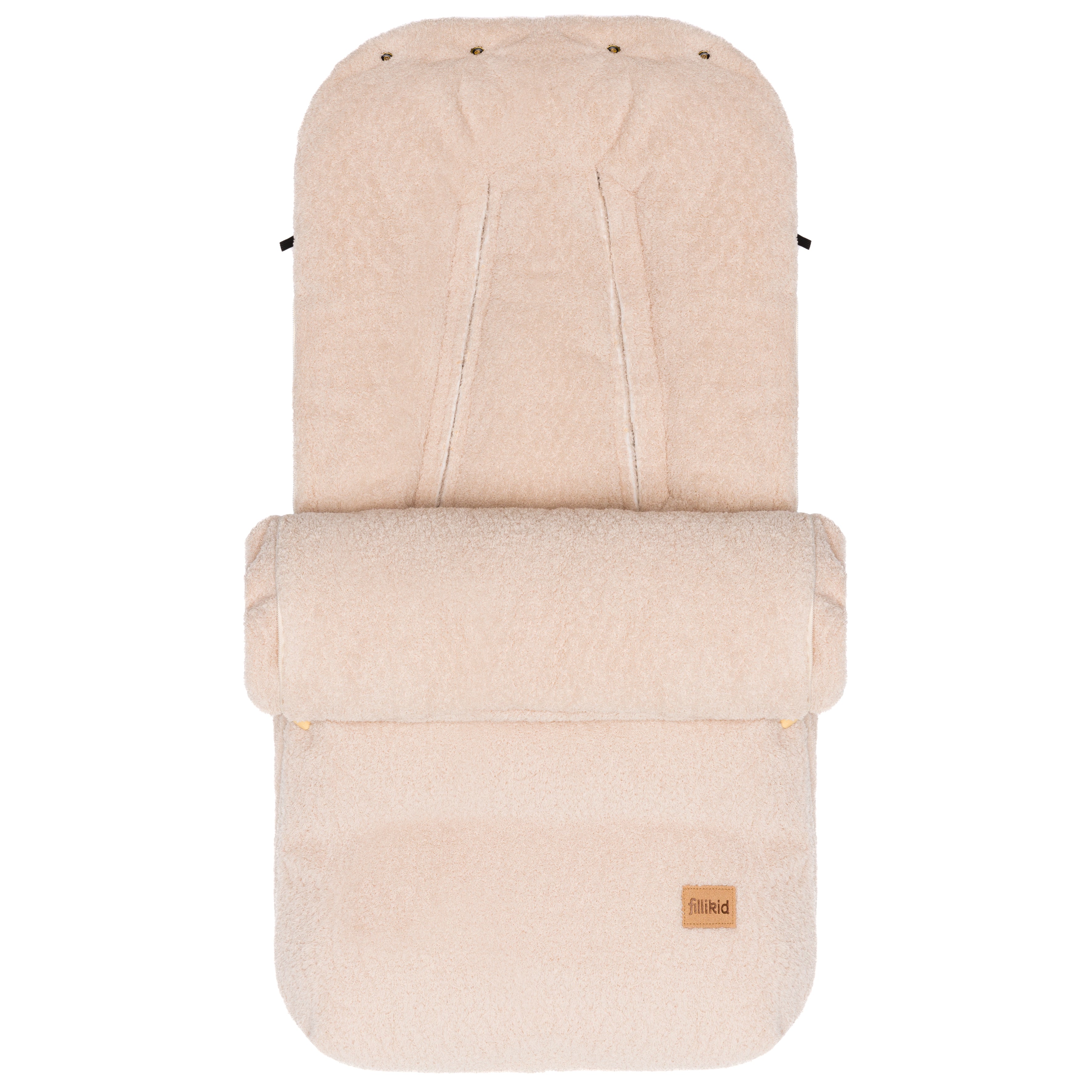 Fillikid Winterfusssack Elias Teddyplüsch natur