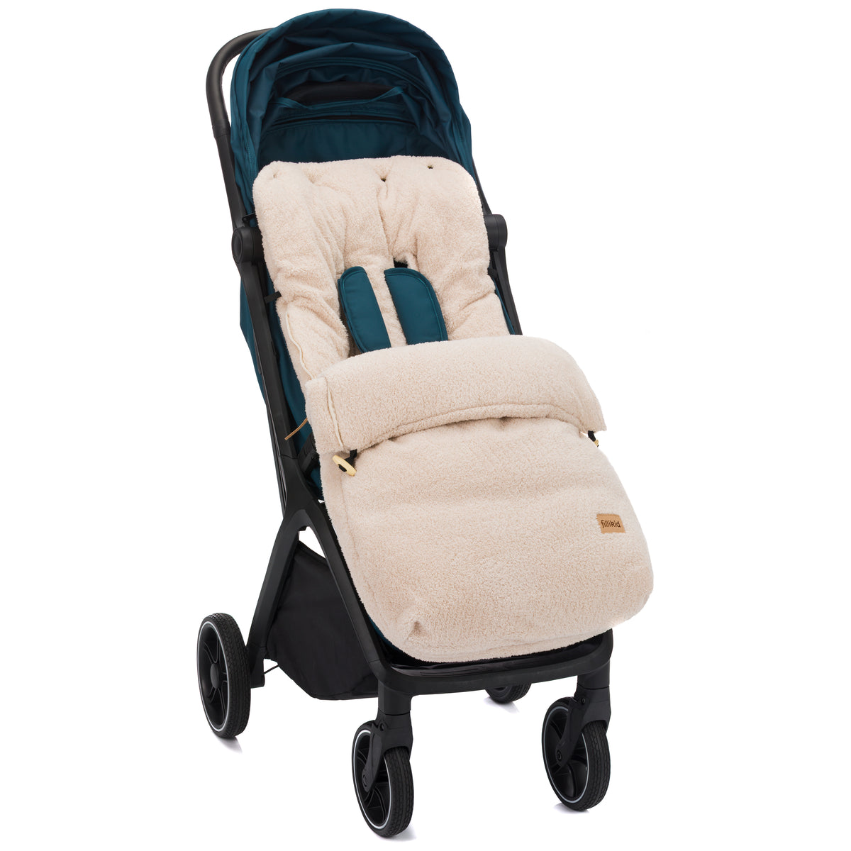Fillikid Winterfusssack Elias Teddyplüsch natur