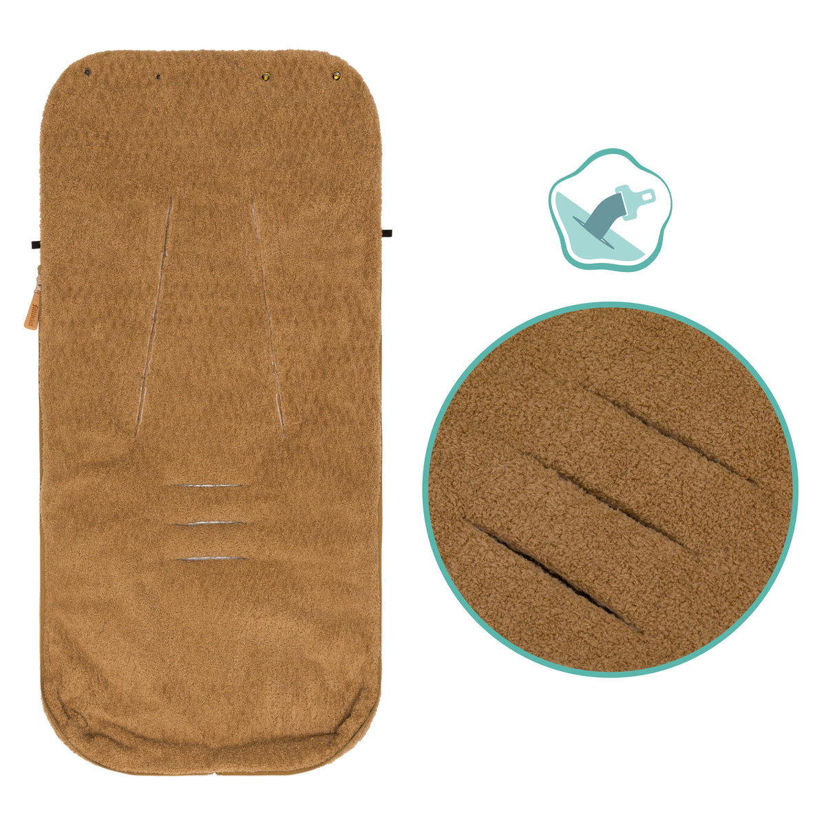 Fillikid Winterfusssack Elias Teddyplüsch braun
