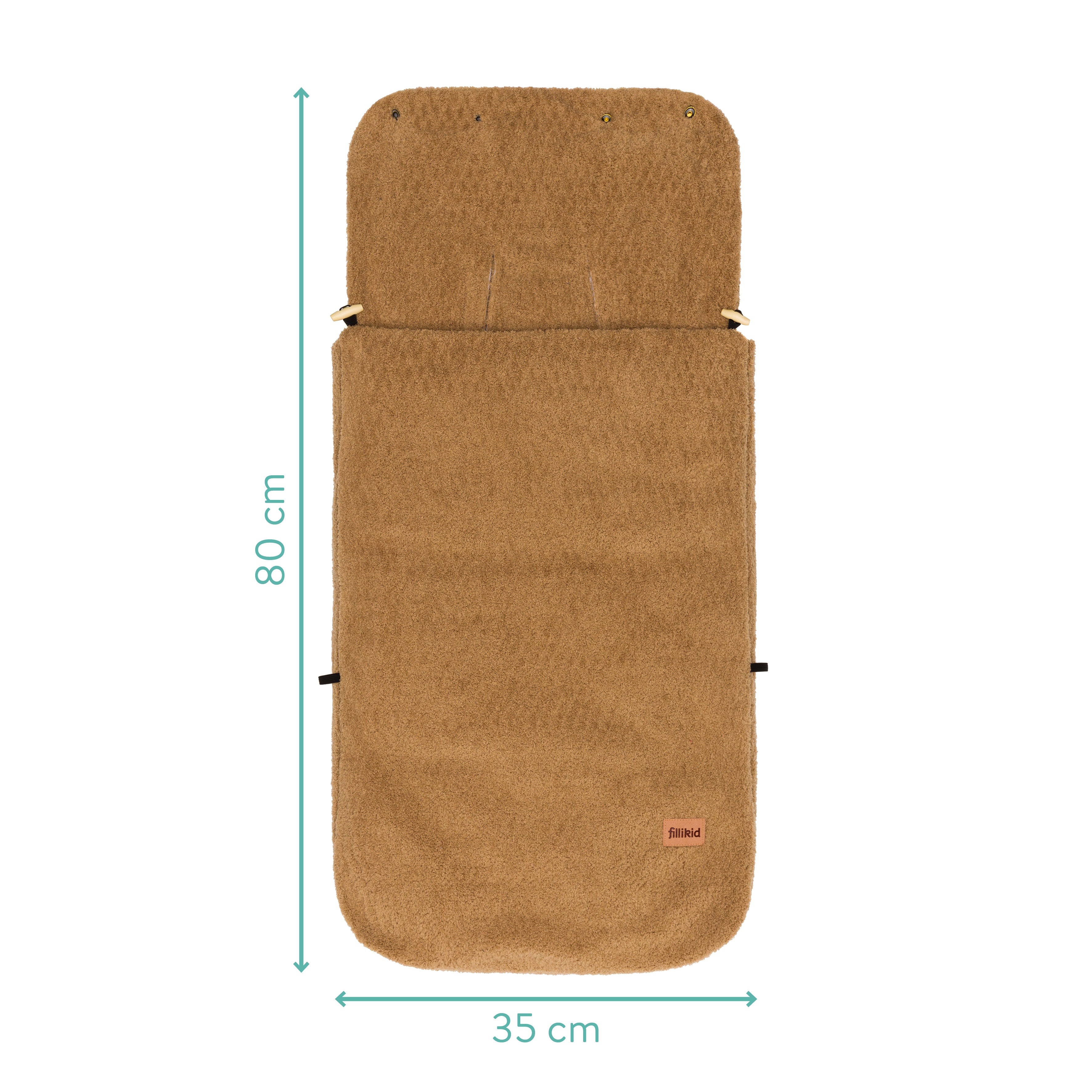 Fillikid Winterfusssack Elias Teddyplüsch braun