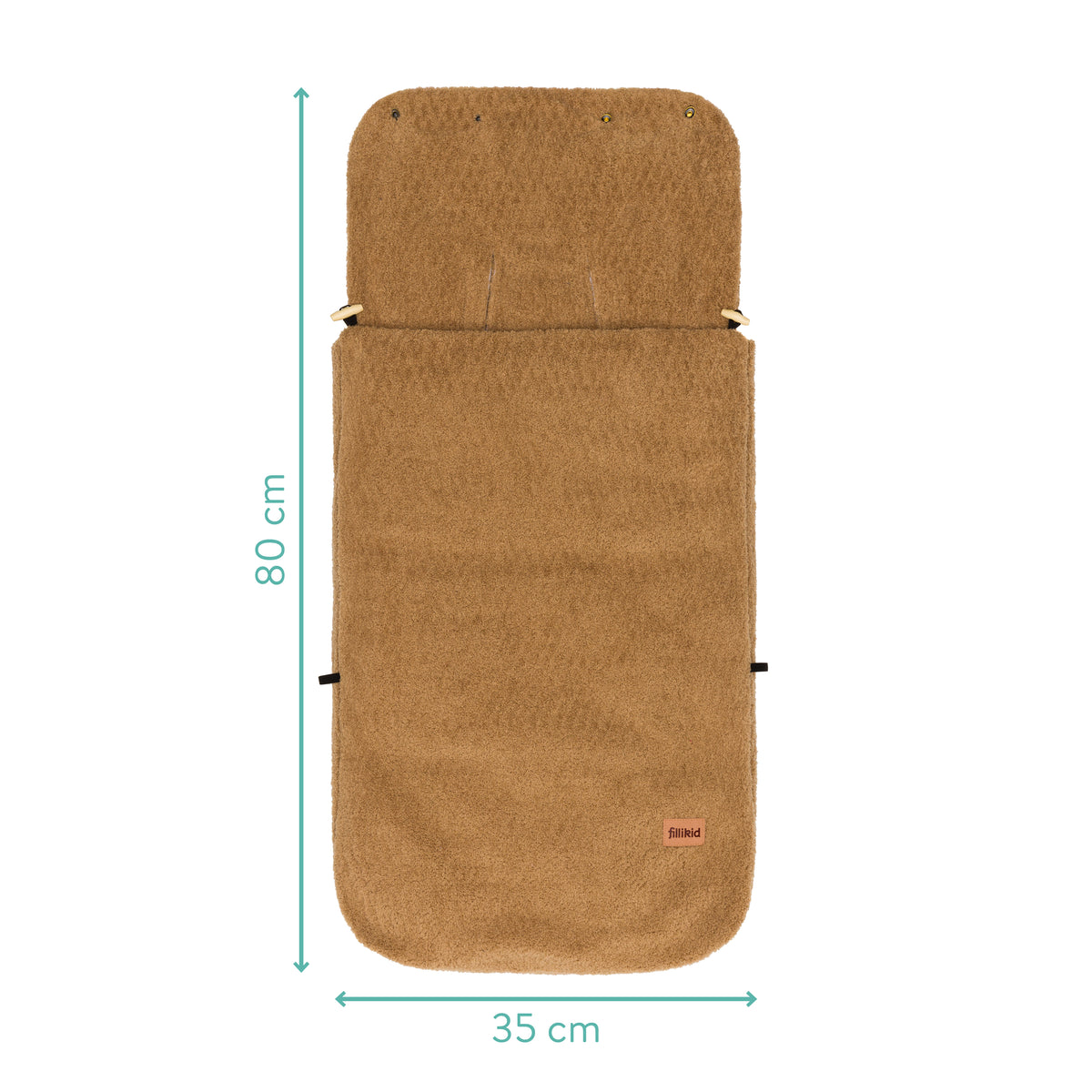 Fillikid Winterfusssack Elias Teddyplüsch braun