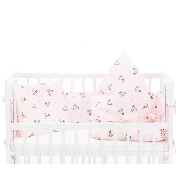 Fillikid Bettset Nino LUXE 90x45 cm - Koala Rose