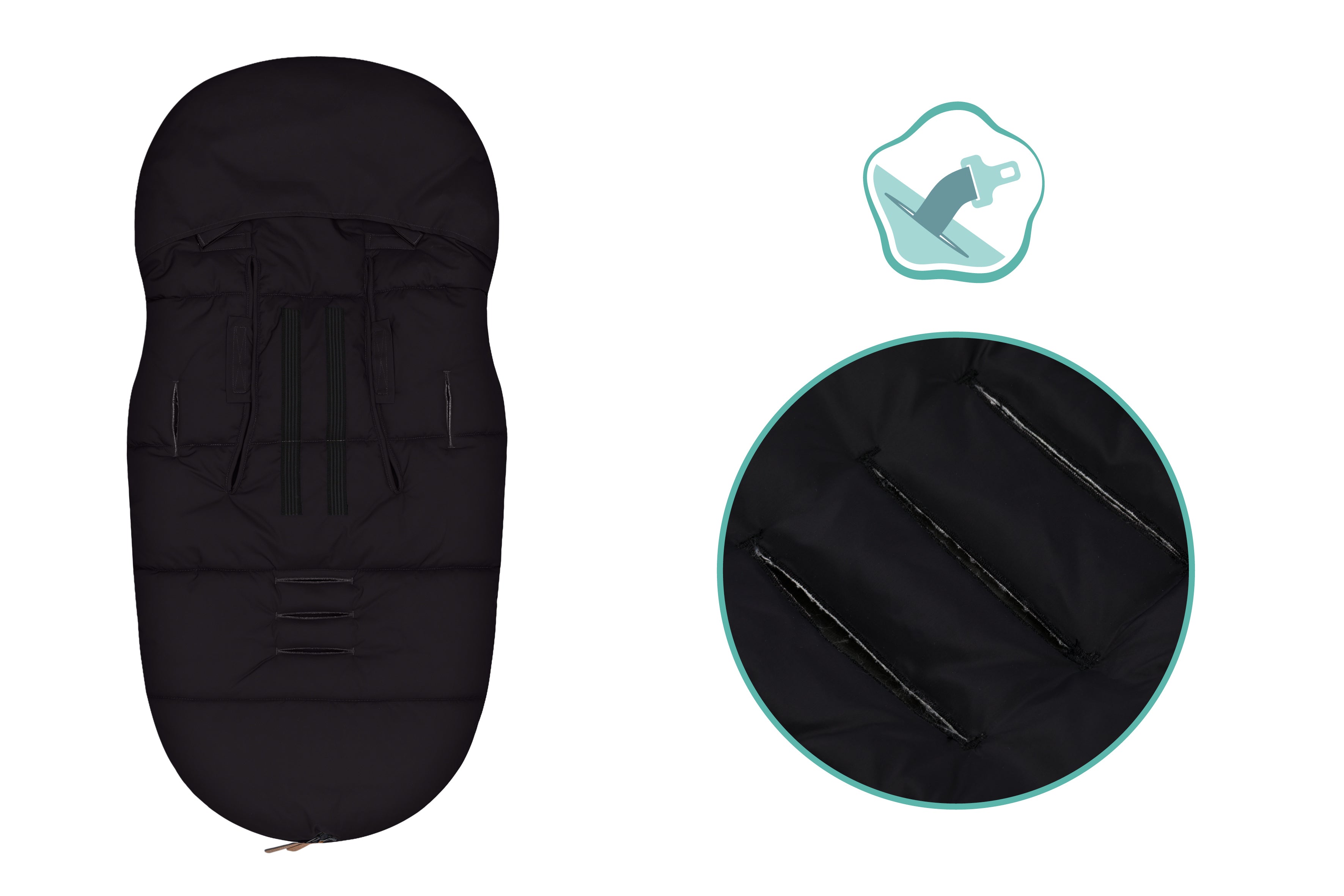 Fillikid Fusssack Lawu Daunenfusssack schwarz